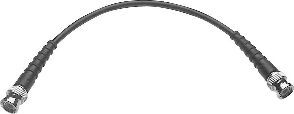 Telegärtner L00010A1807 BNC-meetsnoer 1.00 m Zwart