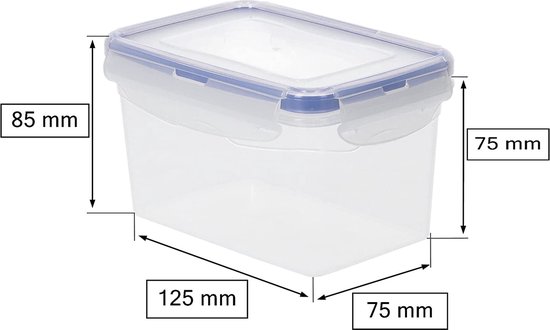 KOTARBAU® Récipient frais, boîte avec couvercle, récipient de conservation des aliments, récipient frais en plastique