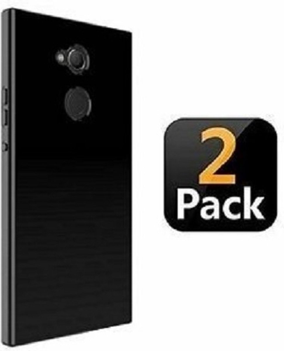 Sony Xperia XA2 Ultra Hoesje TPU Siliconen Zwart 2x
