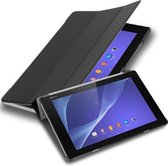 Cadorabo Tablet Hoesje geschikt voor Sony Xperia Tablet Z2 (10.1 inch) in SATIJN ZWART - Ultra dun beschermend geval met automatische Wake Up en Stand functie Book Case Cover Etui