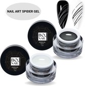 GUAPÀ® Nail Art Spider Gel | Nagel Decoratie | Gellak | Nail Art | Gellak | Nagel versiering | Spidergel | Zwart & Wit 2 x 10gr