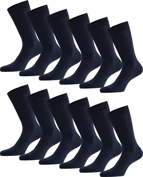 12 Paar Bamboe Sokken - Bamboelo Sock - Maat 43/46 - Purper - Naadloze Sokken