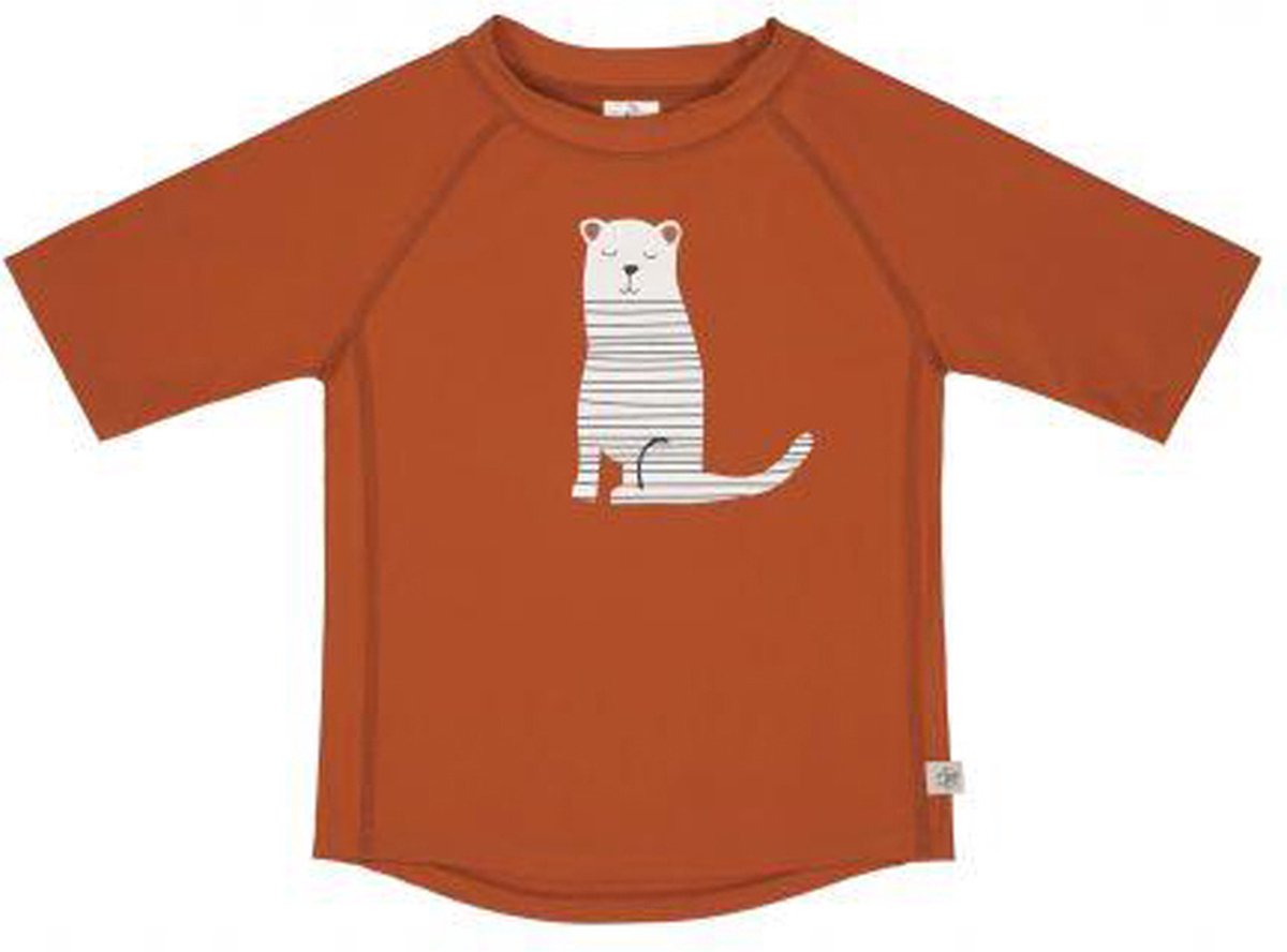 Lässig Zwemshirt Rashguard Korte Mouw Splash & Fun tijger -rust 62/68 - 3-6m
