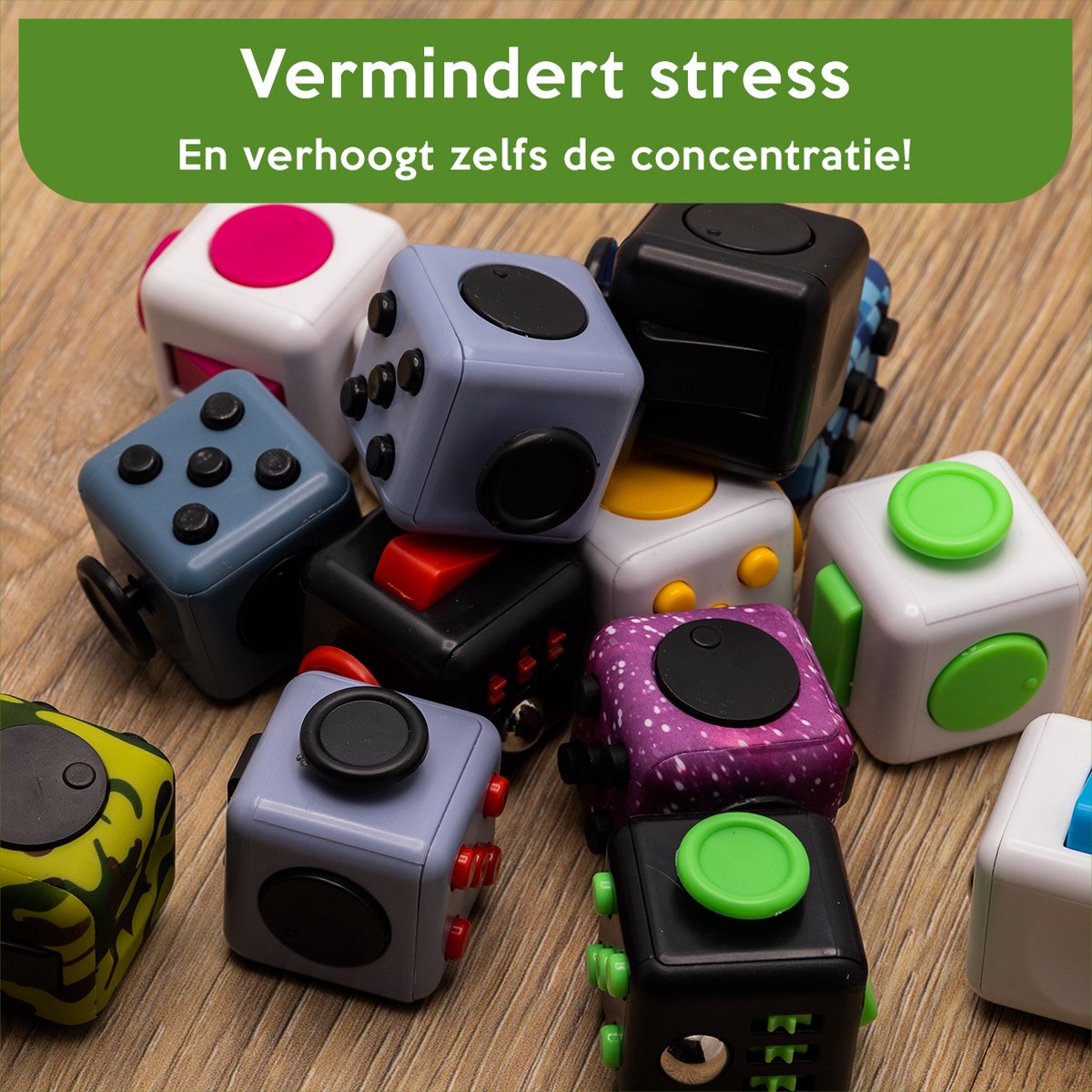 Fidget Cube Anti Stress Enfant Adulte - Fidget Toys Objet Anti Stress  Anxiété - Jouet De Decompression avec 6 Modules Apaisants (Blanc) HA