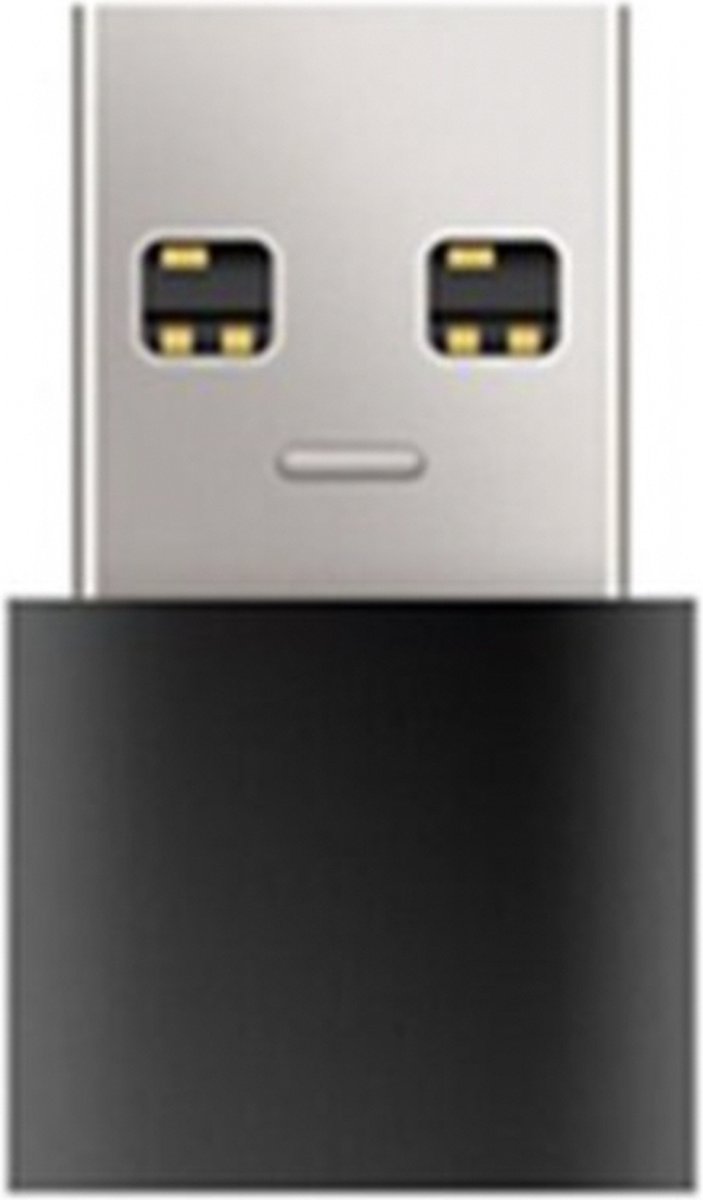 Welley - USB-B naar USB-C Adapter - opzetstuk USB 3.1 to USB C HUB - Zwart - Set van 2