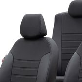 Pasvorm stoelhoezen set Ford Ranger 2012 t/m heden (5 persoons dubbel cabine) - stof zwart