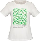 Blue Seven dames shirt - shirt KM - wit met groene print - 105702 - maat 42