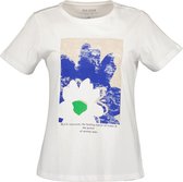 Blue Seven dames shirt - shirt KM - wit met blauwe print - 105702 - maat 44