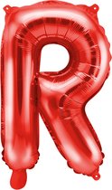 Folieballon letter R - 35cm rood