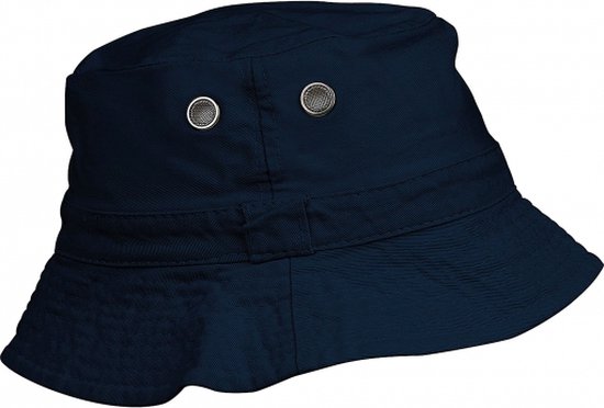 Chapeau de pêcheur / chapeau de soleil bleu marine pour homme | bol.com