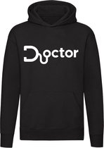 Doctor | dokter | zorg | arts | zuster | Unisex | Trui | Hoodie | Sweater | Capuchon | Zwart