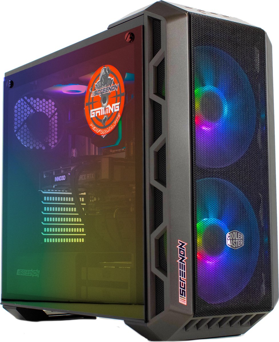 ScreenON - Extreme Edition - Ryzen 9 5900X - 2TB NVMe SSD - 32GB RAM - RTX 4080 - Waterkoeling - GamePC.V4080EX1 - WiFi - Bluetooth