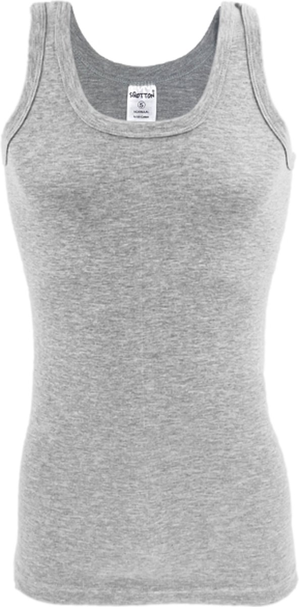 Onderhemd - SQOTTON® - 100% katoen - Grijs - Maat M/L
