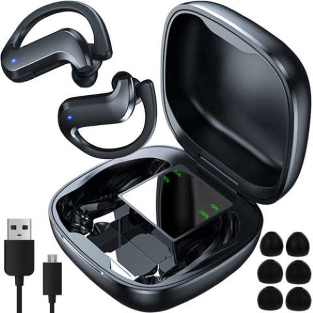 Volledig Draadloze Oordopjes - Draadloze Oordopjes - Bluetooth Oordopjes - Wireless Earbuds - Draadloze Oortjes wirless headphone with powerbank