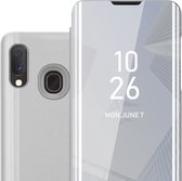 Coque Cadorabo pour Samsung Galaxy A10e / A20e en ARGENT AGATE - Coque de protection miroir Clear View avec fonction de support Protection à 360 degrés