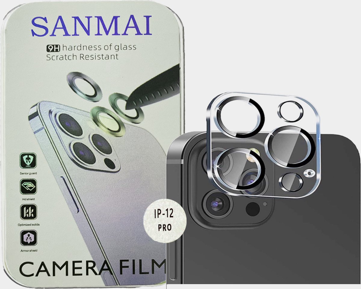 IPhone 12Pro Lens Screen protector - 9H Tempered Glass camera screenprotector beschermglas 2 Stuks
