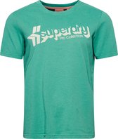Superdry Vintage Shadow Tee Dames T-shirt - Groen - Maat XXS
