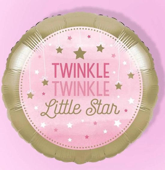 ‘Twinkle, Twinkle Little Star’ Roze - 46 centimeter