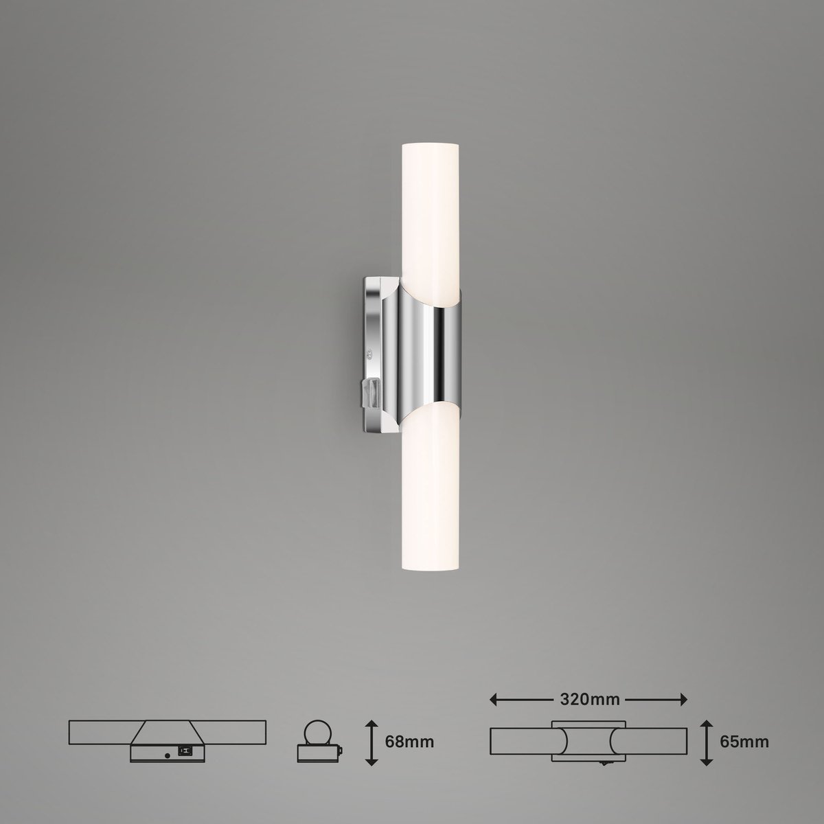 Acorus LED plafondlamp, IP44, sterdecor, 28 cm