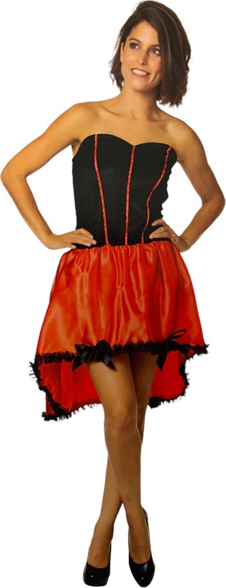 Spaanse Jurk - Flamenco Danseres verkleedkleding - Maat S - Carnavalskleding dames