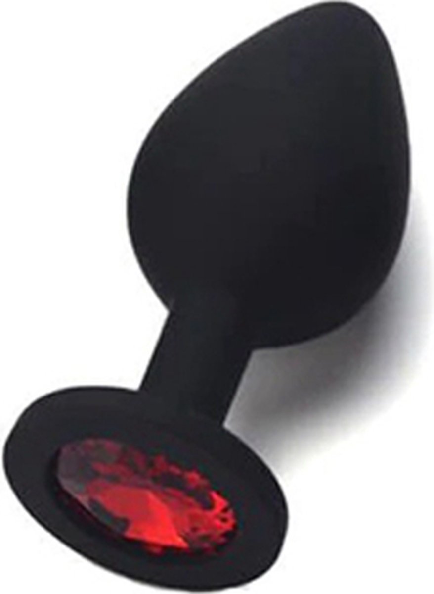 Goedkoopste Buttplug - Siliconen - Voor mannen en vrouwen - Medium - Zwart