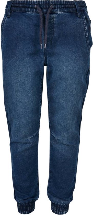 Urban Classics - Knitted Denim Kinder joggingbroek - Kids 110/116 - Blauw