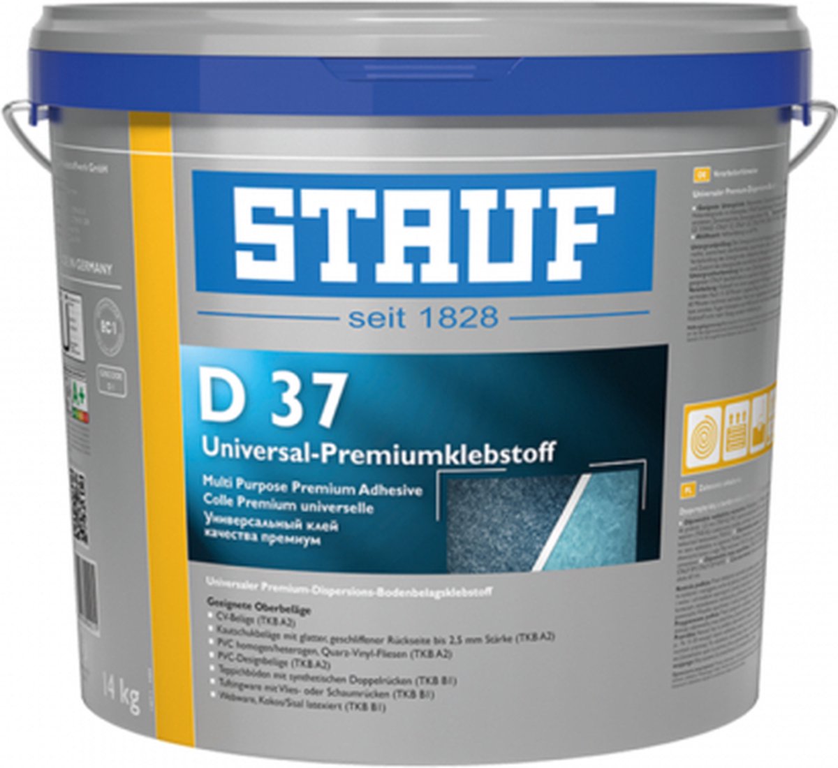 PVC Vloerlijm STAUF D 37 - 14 KG Profecional Made Duitsland NR 1 meest verkocht .