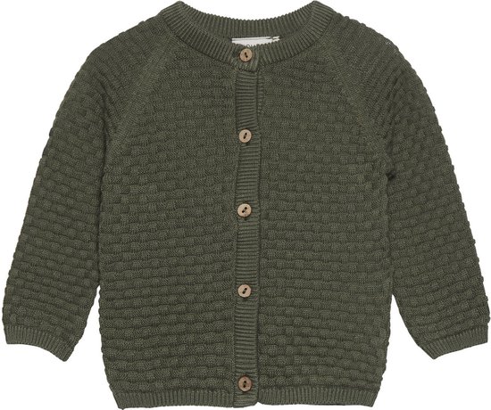 Minymo Garçons Cardigan Knit Deep Lichen Green - 50