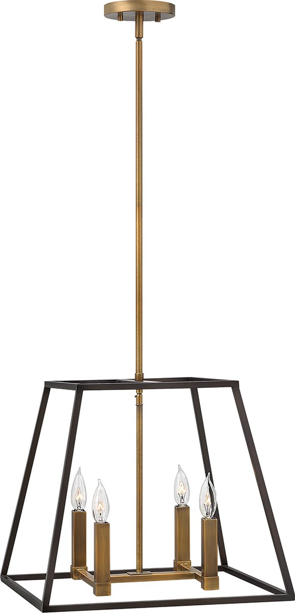 Steady Lighting - Hanglamp - Brons - 0 x 45.7 x 139.7 cm- Geschikt voor woon en eetkamer