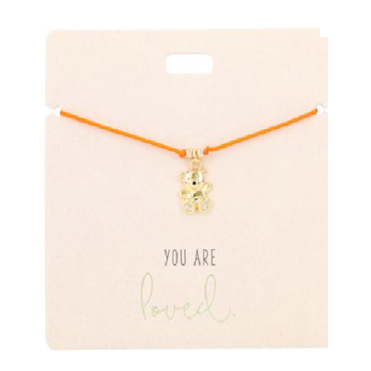 Armband met bedeltje van een teddybeer