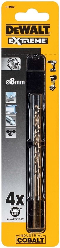 DeWALT DT4912 Industrial Cobalt Boor HSS 8.0mm
