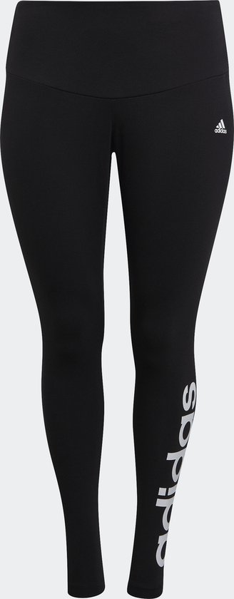 adidas Sportswear Essentials High-Waisted Logo Legging (Grote Maat) - Dames - Zwart- 1X