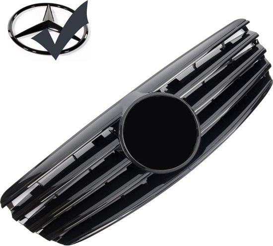 WMTCNC Kühlergrille Kühlergrill Grill Für Benz R-Klasse W251 2011-2017 R350 Silber/Schwarz Obere Stoßstange Haube Mesh (Color : Silver