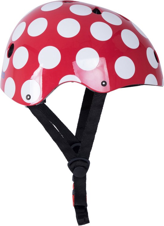 Kiddimoto Helm - Rode stippen van KIDDIMOTO — afbeelding 4