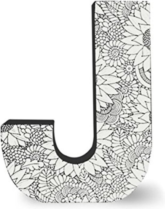 CGB GIFTWARE Color Joy Art Large Block Letter “J “ Wall Hanging