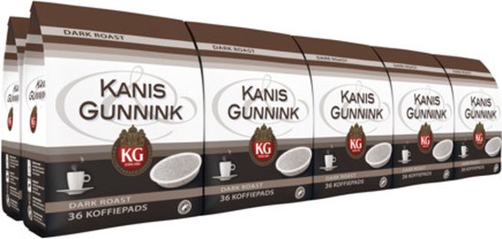 Kanis & Gunnink Dark Roast koffiepads - 10 x 36 pads