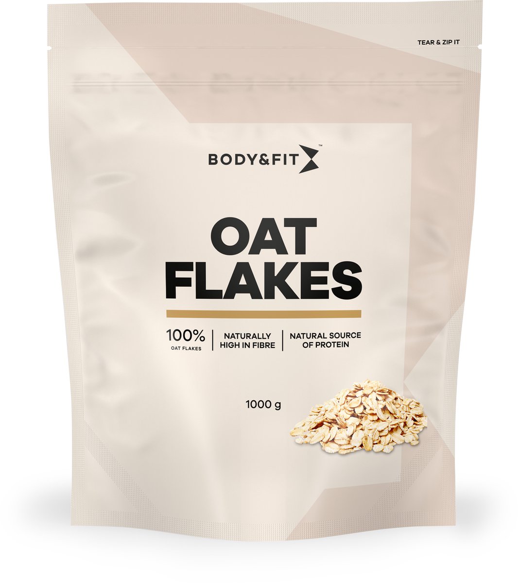 Body & Fit Superfoods - Pure Havervlokken (Grof) - 1000 gram