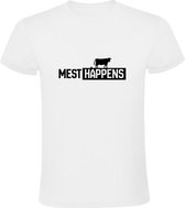 Mest Happens Heren T-shirt | Boer | Boerderij | Trekker | Traktor | Boeren | Veeteelt | Landbouw | Shirt