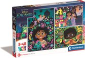 Clementoni Kinderpuzzels - Disney Encanto 3 Puzzels van 48 Stukjes, Puzzel, 4+ jaar - 25286