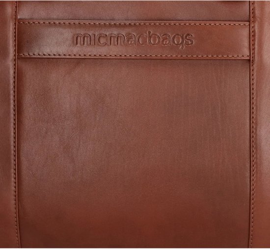 Micmacbags Le Mans Heren AktetasLaptoptas Leer Cognac