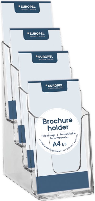 Porte-brochures OPUS 2 4x1 / 3 A4