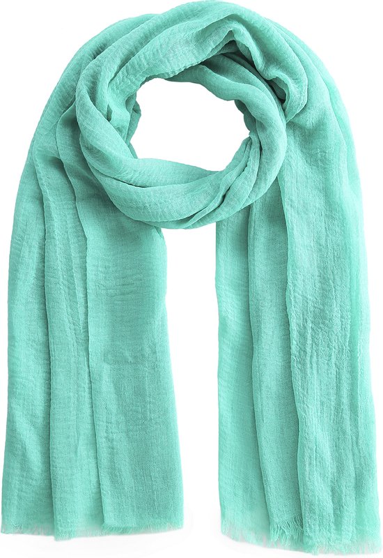 Emilie scarves The all time essential scarf - sjaal - zeegroen - linnen - viscose