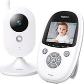 Babyfoon Zonder Wifi – Draadloze met camera – 2,4 inch HD-scherm – Oplaadbare Batterij – Digitale – Bewakingscamera – VOX-modus – Tweerichtingsgesprek – Nachtzicht – Temperatuursensor – Slaapliedjes – Baby – Huisdier – Energieklasse A+++