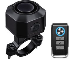 Fiets Alarm Systemen - Fiets Alarm - Anti Diefstal - met Afstandsbediening - Scooter Slot - Draadloos - USB-C Waterdicht - Motorfiets - Bike - Tracker - Anti-Theft - Vibratie - Scooter - Alarm Systeem - Fiets Alarm