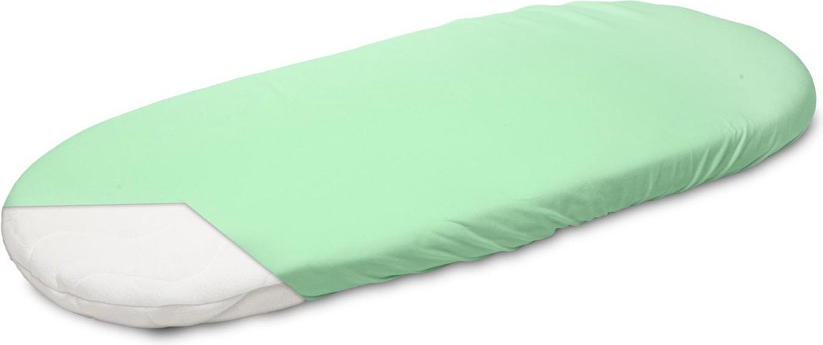Sensillo Baby Kinderwagen Matras Hoeslaken - 35 x 75 cm - Jersey - Mint groen - Matrashoes kinderwagen