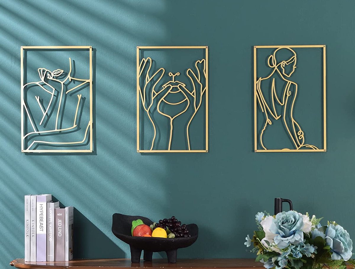 Schilderij Metalen wanddecoratie Fleurige hoekjes te koop