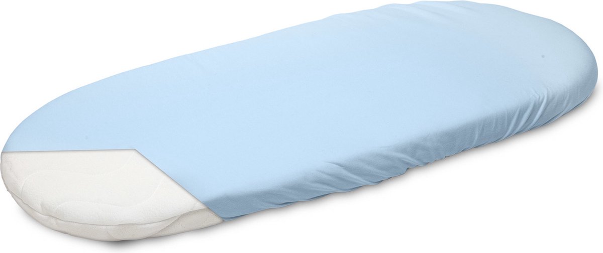 Sensillo Baby Kinderwagen Matras Hoeslaken - 35 x 75 cm - Jersey - Blauw - Matrashoes kinderwagen