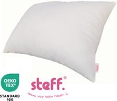 Steff - Kinderkussen - 40x60 cm - 100% katoen percal - extra gevuld - OEKO-TEX label standard 100