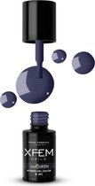 XFEM Paars UV/LED Hybrid Gellak 6ml. #0105 - Paars - Glanzend - Gel nagellak