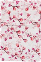 Cottonbaby wieglaken - bloesem - roze/wit - 75x95 cm